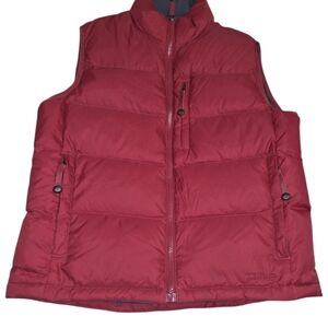 L.L. Bean Goose Down Puffer Vest Red Size S Women’s Warm Insulated Winter Outdoo